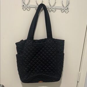 MZ Wallace Black Quilted Tote Bag